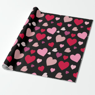 Papel de regalo Corazones de amor Regalo del día d