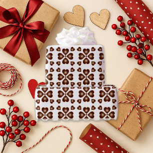 Papel De Regalo Corazones de chocolate inmaculadas
