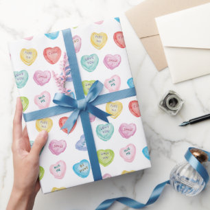 Papel De Regalo Corazones de conversación de El día de San Valentí