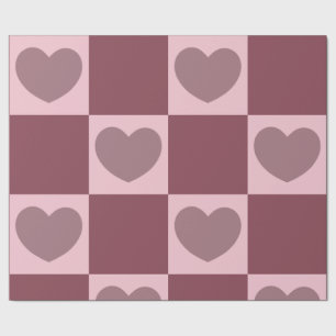 Papel De Regalo Corazones de Rosa agitados