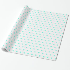 Papel De Regalo Corazones de Seafoam