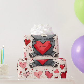 Papel de regalo corazones día de San Valentín