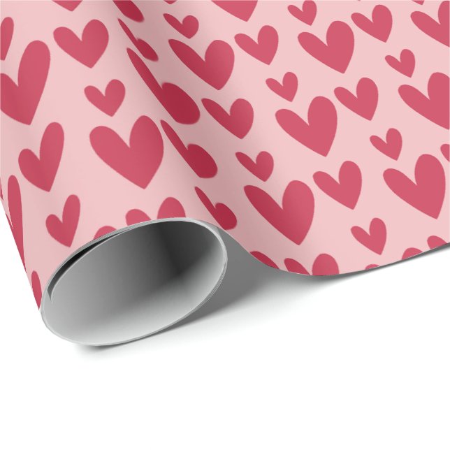 Papel De Regalo Corazones día de San Valentín (Esquina del rollo)