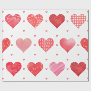 Papel De Regalo Corazones encantadoras sobre El día de San Valentí
