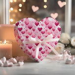 Papel De Regalo Corazones encantadores de acuarela | Patrón de lun<br><div class="desc">Perfecto para bodas, fiestas de compromiso, baby showers, cumpleaños, Día de San Valentín y otras ocasiones especiales que requieren una mezcla de elegancia ultra femenina y encanto juguetón, este encantador patrón de corazones y lunares de acuarela seguramente cautivará y deleitará a los destinatarios de todas las edades. Su delicado diseño...</div>