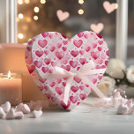 Papel De Regalo Corazones encantadores de acuarela | Patrón de lun<br><div class="desc">Perfecto para bodas, fiestas de compromiso, baby showers, cumpleaños, Día de San Valentín y otras ocasiones especiales que requieren una mezcla de elegancia ultra femenina y encanto juguetón, este encantador patrón de corazones y lunares de acuarela seguramente cautivará y deleitará a los destinatarios de todas las edades. Su delicado diseño...</div>