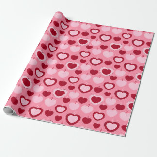 Papel De Regalo Corazones Felt