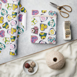 Papel De Regalo Corazones Florales