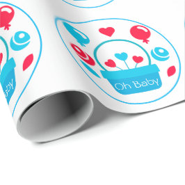 Papel De Regalo Corazones, globos y cesta del corazón