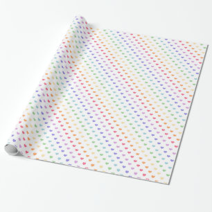 Papel De Regalo Corazones lindos del arco iris