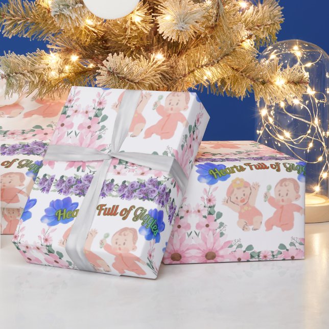 Papel De Regalo Corazones llenos de risas (Vacaciones)