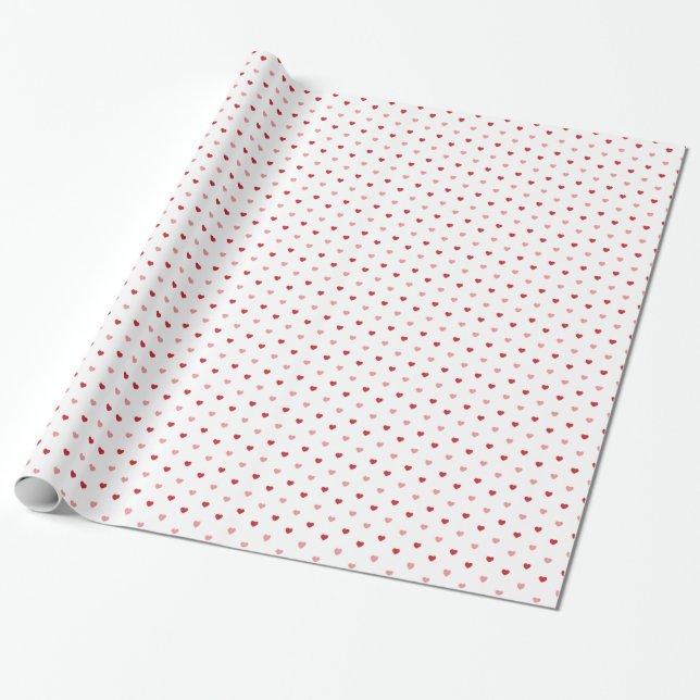 Papel De Regalo Corazones pequeños (Desenrollado)