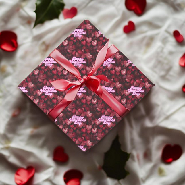 Papel De Regalo Corazones Purpurinas de cartón (Subido por el creador)