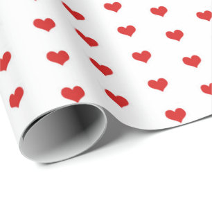 Papel de Regalo - Corazones Rojos