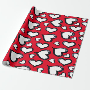 Papel De Regalo Corazones rojos adorables