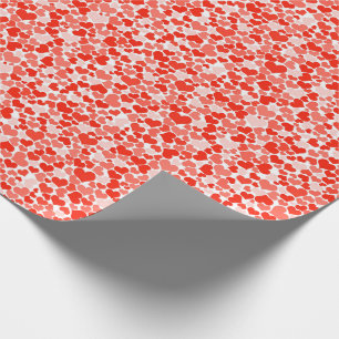 Papel De Regalo Corazones rojos Día de San Valentín Fiesta de Amor