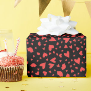 Papel De Regalo Corazones rojos y besos