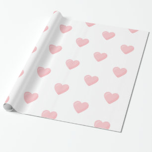 Papel De Regalo Corazones rosados