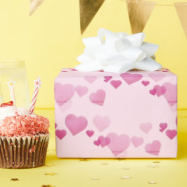Papel De Regalo Corazones rosados