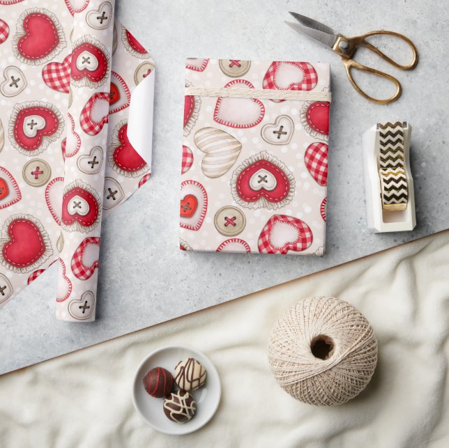 Papel De Regalo Corazones y amor (Artesanía)