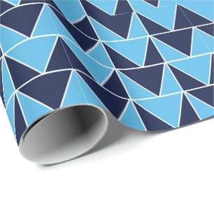 Papel De Regalo Corbata de cuello con patrón de triángulo geométri