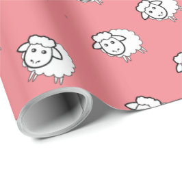 Papel De Regalo Cordero rosa