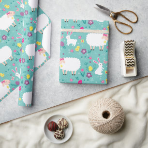 Papel De Regalo Corderos de Pascua
