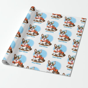Papel De Regalo Corgi de verano