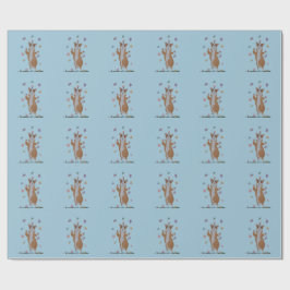 Papel De Regalo Corgi Galés Bailando con Mariposas