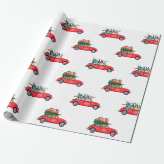 Papel De Regalo Corgis regresando a casa para navidades - patrón 1