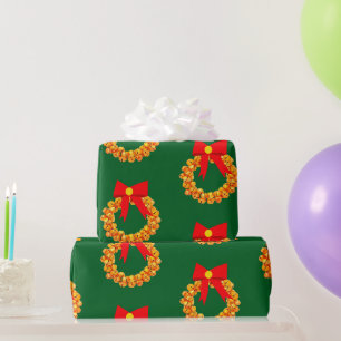 Papel de regalo Corona de Navidad