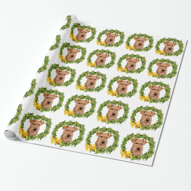 Papel De Regalo Corona de Navidad (Desenrollado)