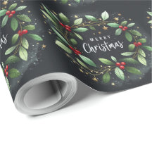 Corona de Navidad de muérdago