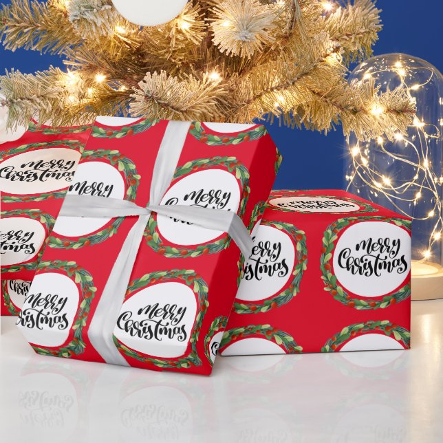 Papel De Regalo corona de navidades (Vacaciones)