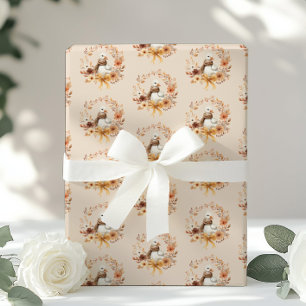 Papel De Regalo Corona de Otoño Silly Goose Baby shower
