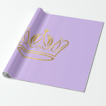 corona dorada elegante icono regalo púrpura 