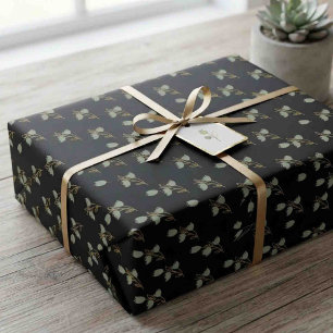 Papel De Regalo Corona floral vintage de bayas botánico boho