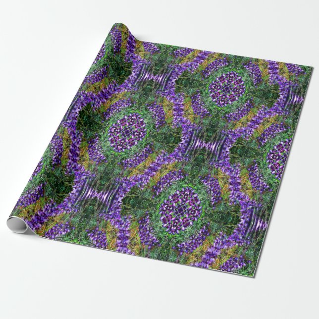Papel De Regalo Coronas de Lupines... (Desenrollado)