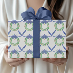 Papel De Regalo Coronas de ostras costeras en acuarela