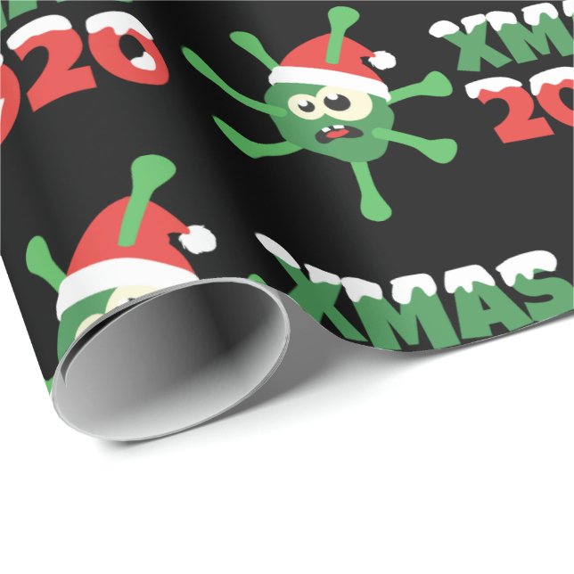 Papel De Regalo Coronavirus Corona Xmas Navidades 2020 (Esquina del rollo)