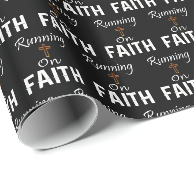 Papel De Regalo Corriendo con Faith Runner (Esquina del rollo)