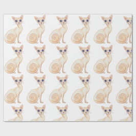 Papel De Regalo Cortar el gato abysiniano