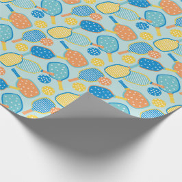 Papel De Regalo Cortar remo de bolas en azul claro
