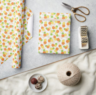 Papel De Regalo Cortes de cítricos dulces todo el ajuste de regalo