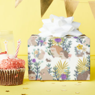 Papel De Regalo Cortina de ducha de erizos y amigos