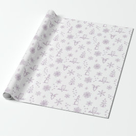Papel de regalo Cosas de Invierno - Nieve + Polvo