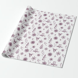 Papel de regalo Cosas de Invierno - Nieve + Remola