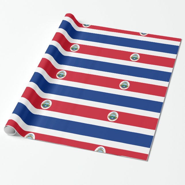 Papel De Regalo Costa Rica (Desenrollado)