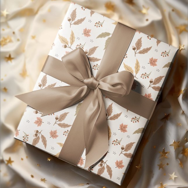 Papel De Regalo Cosy Fall Autumn Leaves (Subido por el creador)