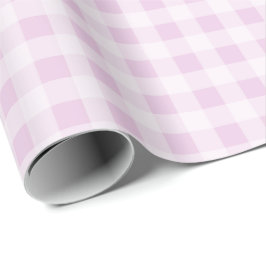 Papel De Regalo Cotton Candy Gingham Wrapping Paper